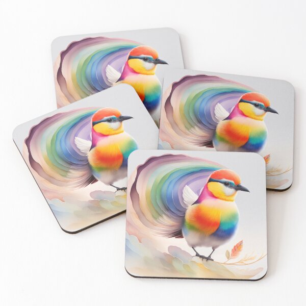 Item preview, Copy of Rainbow Hummingbird on the Treebranch Watercolour Style designed and sold by Magical-bear.