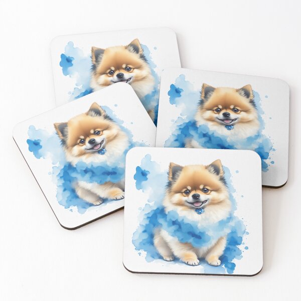 Item preview, Cute pomeranian dog watercolor generative ai designed and sold by juoctaviniarts.