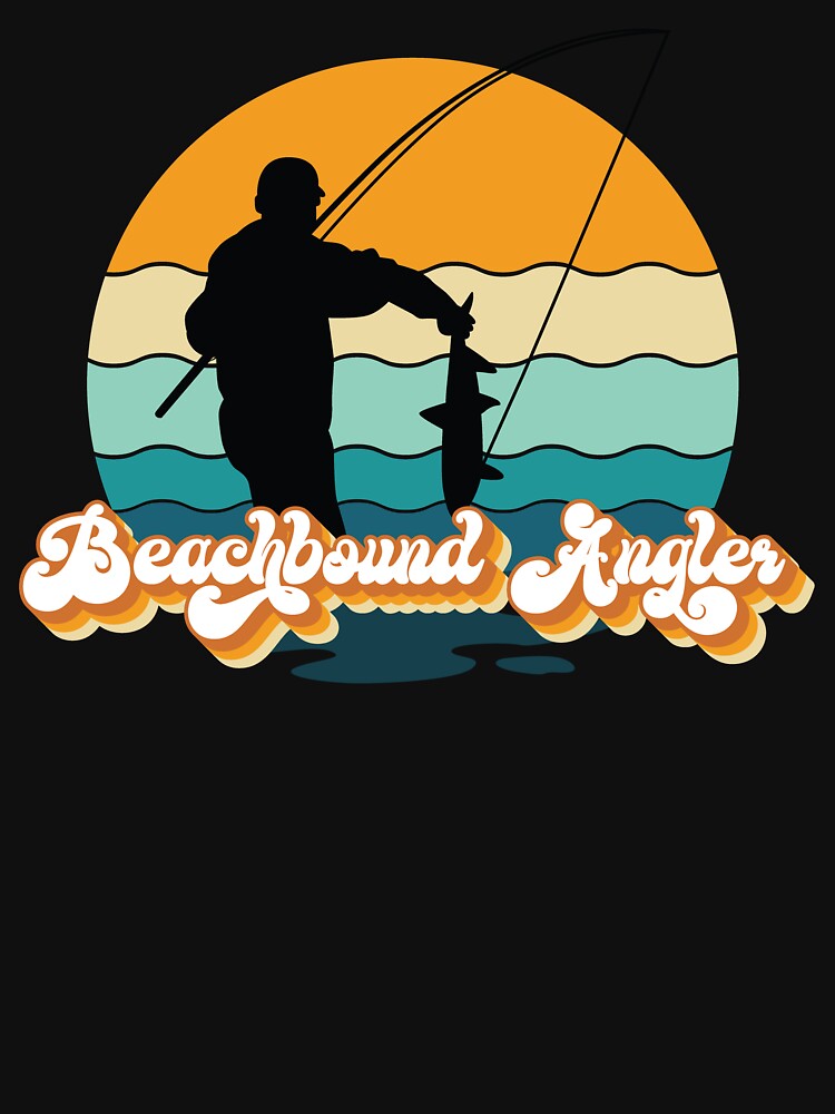 Saltwater Shore Fishing Beachbound Angler Lightweight Hoodie for