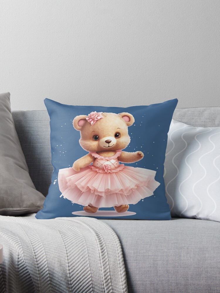 Teddy bear throw discount pink