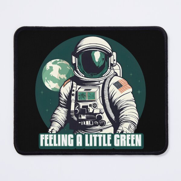 Item preview, Cartoon Style Astronaut in Space | Feeling a Little Green designed and sold by 24hSpaceMadness.