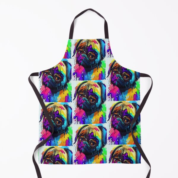 Item preview, Pug in Watercolor Splatter 2 designed and sold by RedBluffTraders.
