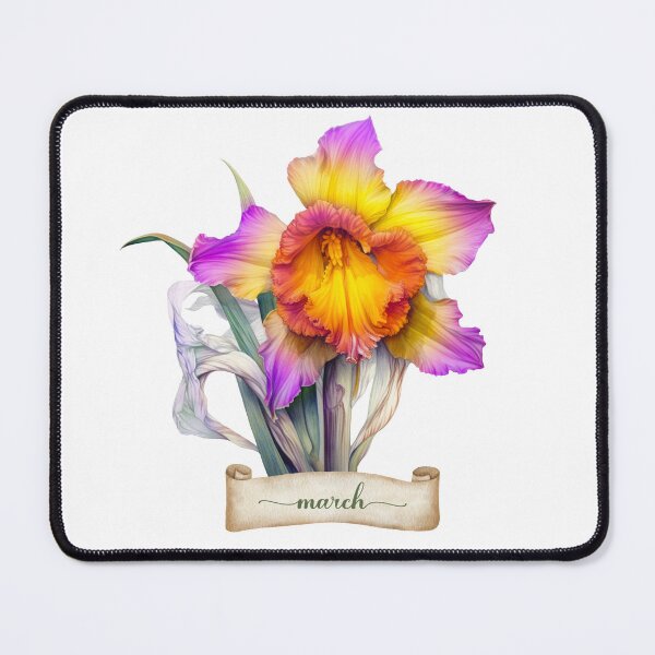 Item preview, March Birth Flower designed and sold by EnchantInk.