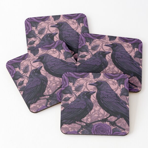 Item preview, Crows and Purple Roses designed and sold by VTZ designs.