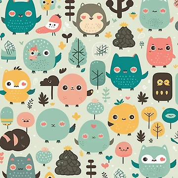 Artwork thumbnail, Cute Pattern by Amir Faysal