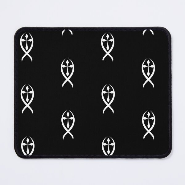 Item preview, Cross And Fish Knight's Shield Christian Design designed and sold by CrossAndCrown.