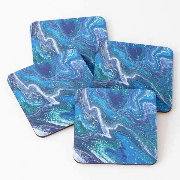 Item preview, ROYAL BLUE MARBLE PAINT POUR designed and sold by BridgetBresser.