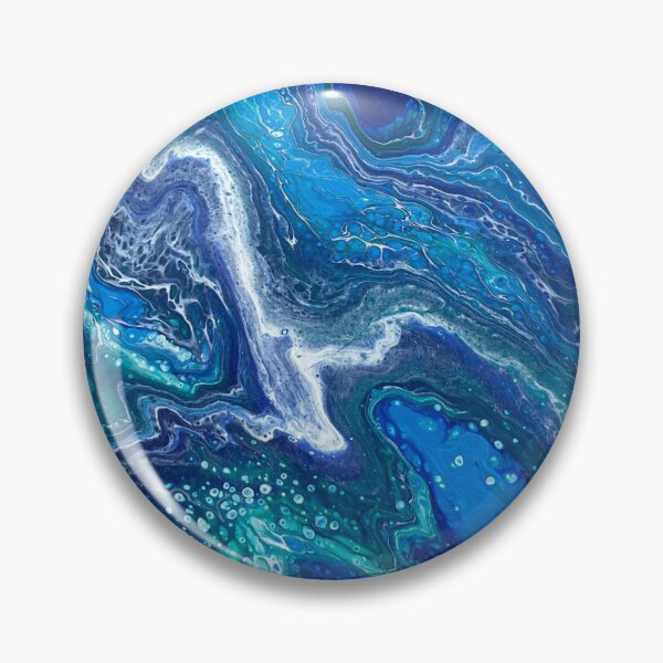 Item preview, ROYAL BLUE MARBLE PAINT POUR designed and sold by BridgetBresser.
