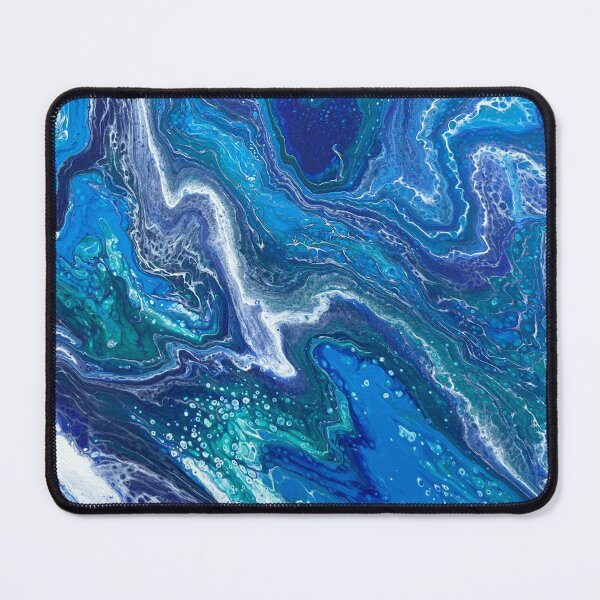 Item preview, ROYAL BLUE MARBLE PAINT POUR designed and sold by BridgetBresser.