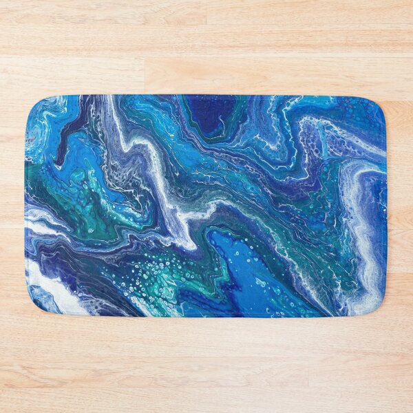 Item preview, ROYAL BLUE MARBLE PAINT POUR designed and sold by BridgetBresser.