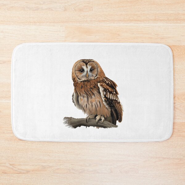 Item preview, Tawny Owl on a branch designed and sold by naturemenagerie.