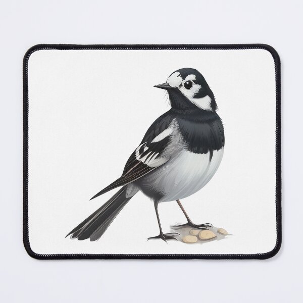 Item preview, Pied wagtail looking to one side designed and sold by naturemenagerie.