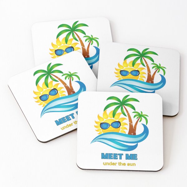 Item preview, Meet me under the sun summer vibes beach life sunshine tropical paradise sunny designed and sold by DreamStore360.