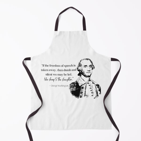 Item preview, George Washington Freedom of Speech Quote designed and sold by A-M-Watson.