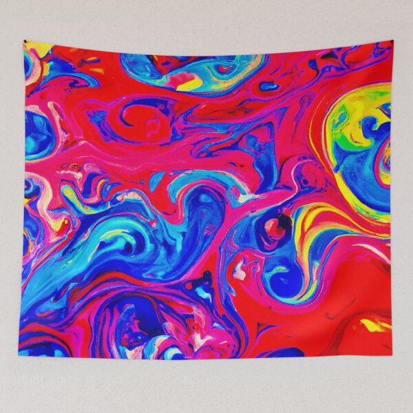 Item preview, Vibrant Color Blast Pattern designed and sold by Health And Fitness Posts e-Store.