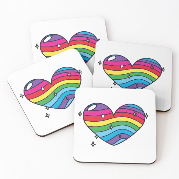 Item preview, Rainbow Heart BAMBA designed and sold by BambaAesthetics.