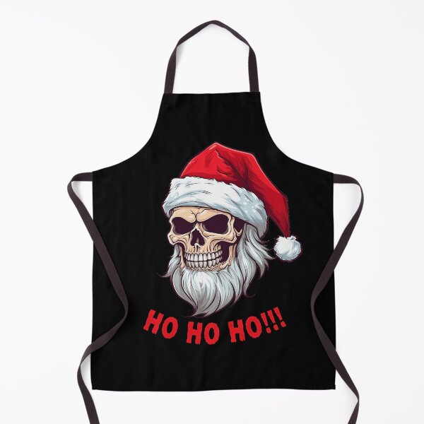 Item preview, Christmas Skull Wearing Santa Hat | Merry Christmas 2023 Ho Ho Ho designed and sold by CoolHippoQuotes.