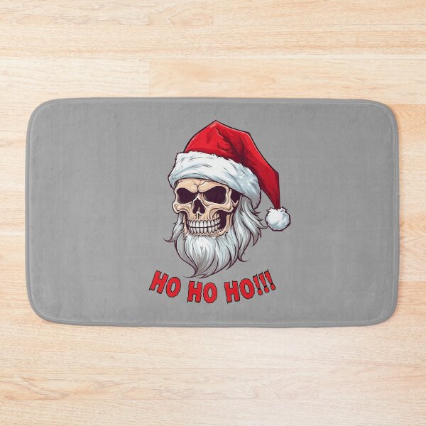 Item preview, Christmas Skull Wearing Santa Hat | Merry Christmas 2023 Ho Ho Ho designed and sold by CoolHippoQuotes.