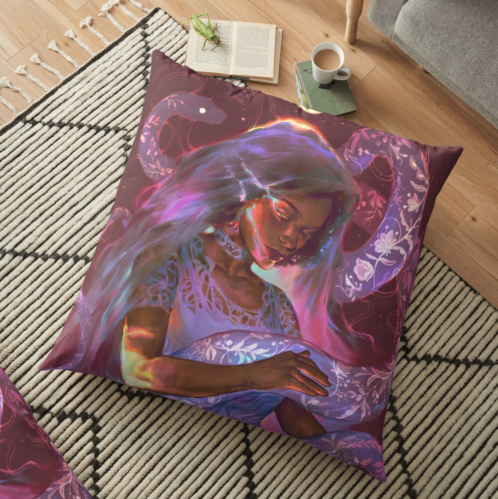 Veil of Rasalhague Floor Pillow