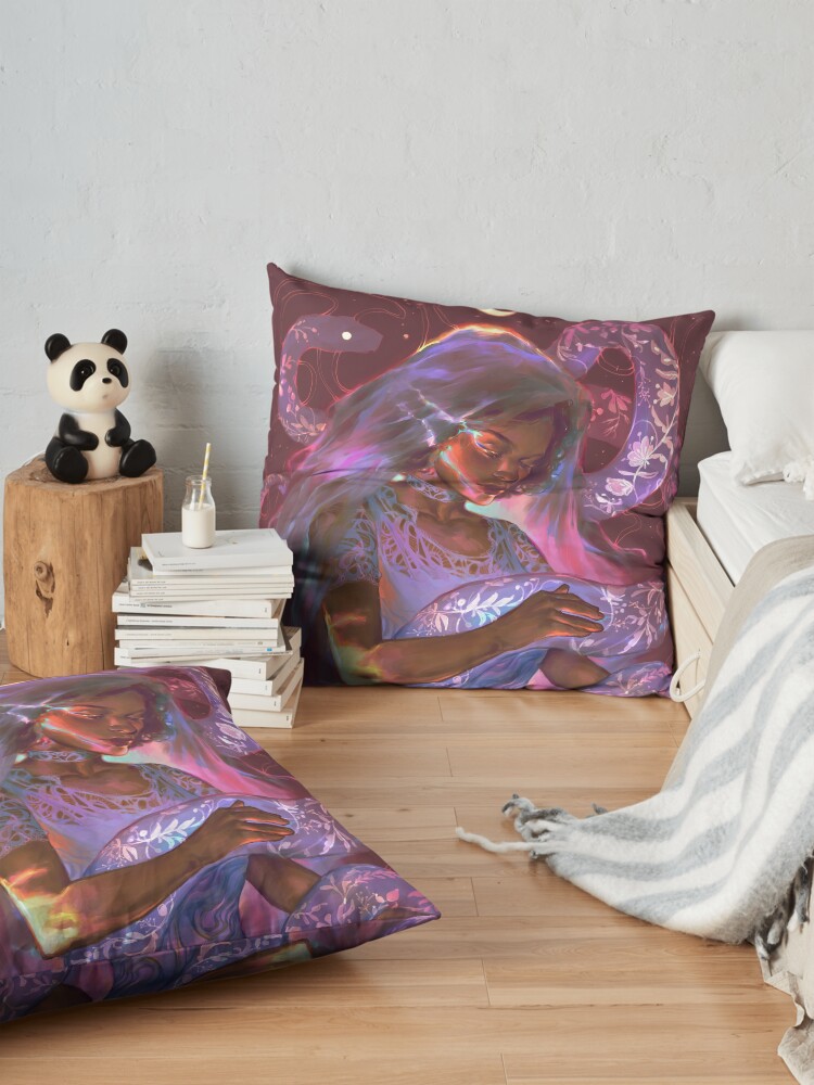 Alternate view of Veil of Rasalhague Floor Pillow