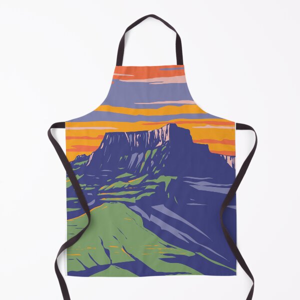 Item preview, Drakensberg or Dragon Mountains in South Africa and Lesotho WPA Art Deco Poster designed and sold by patrimonio.