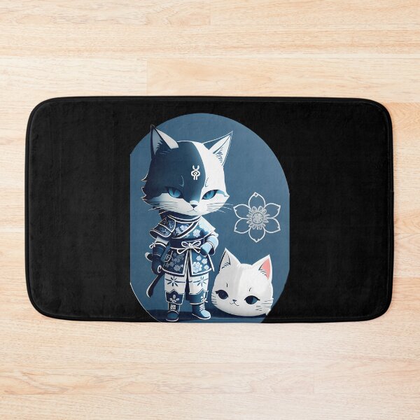 Item preview, Majestic Cyanotype Samurai Cat Warrior designed and sold by Mechanical-Artt.