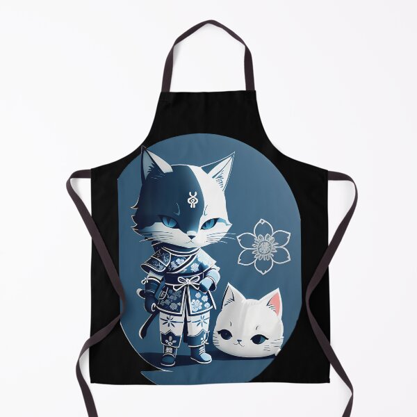 Item preview, Majestic Cyanotype Samurai Cat Warrior designed and sold by Mechanical-Artt.