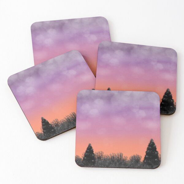 Item preview, Sunset landscape designed and sold by AmyJStickers.