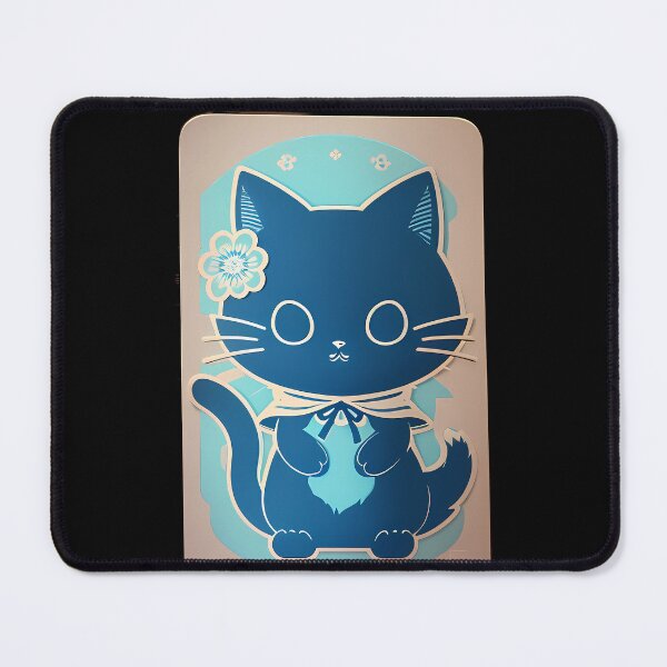 Item preview, Cyanotype Symbolism: Samurai Cat Journey designed and sold by Mechanical-Artt.