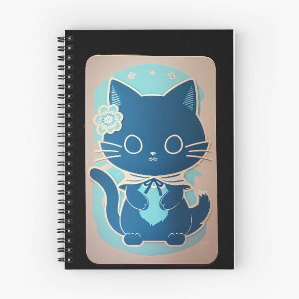 Item preview, Cyanotype Symbolism: Samurai Cat Journey designed and sold by Mechanical-Artt.