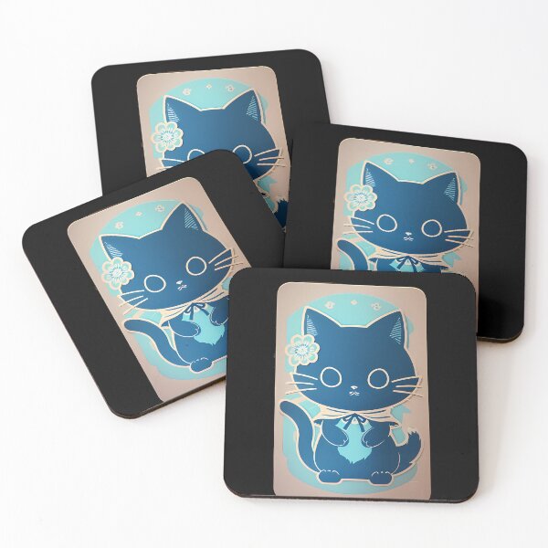 Item preview, Cyanotype Symbolism: Samurai Cat Journey designed and sold by Mechanical-Artt.
