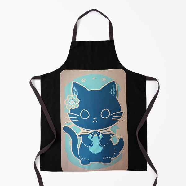 Item preview, Cyanotype Symbolism: Samurai Cat Journey designed and sold by Mechanical-Artt.