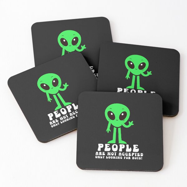 Item preview, People are not Accepted Alien Funny Typography designed and sold by thedazzlingmonk.