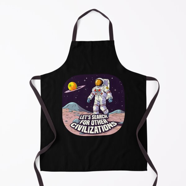 Item preview, Cartoon Astronaut on Planet | Let's Search for Other Civilizations designed and sold by 24hSpaceMadness.