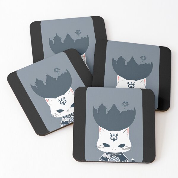 Artikelvorschau, Dynamic Cyanotype Samurai Feline entworfen und verkauft von Mechanical-Artt.