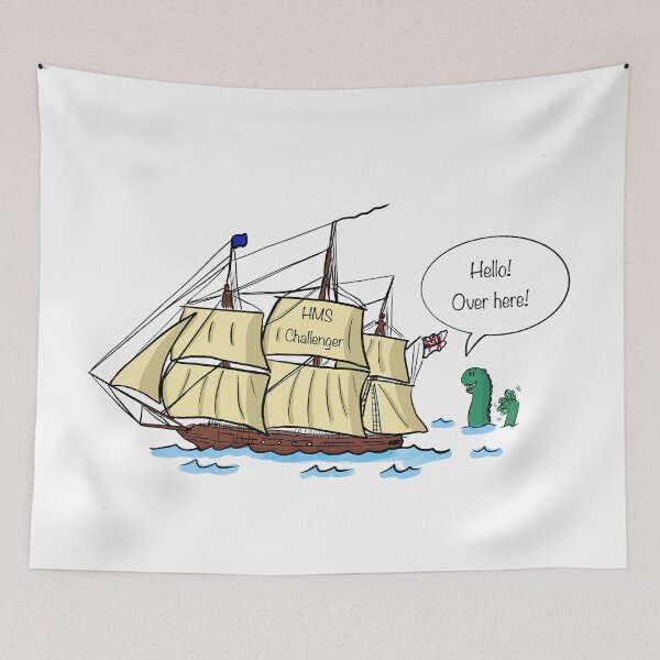 Item preview, Hello! Over here! said the sea serpent designed and sold by blue-planet-art.