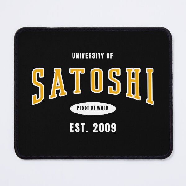 Item preview, University of Satoshi Nakamoto Bitcoin Design designed and sold by RektRepublic.