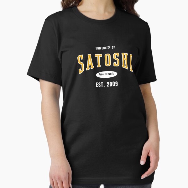 Artikel-Vorschau von Universität Satoshi Nakamoto Bitcoin Design, designt und verkauft von RektRepublic.