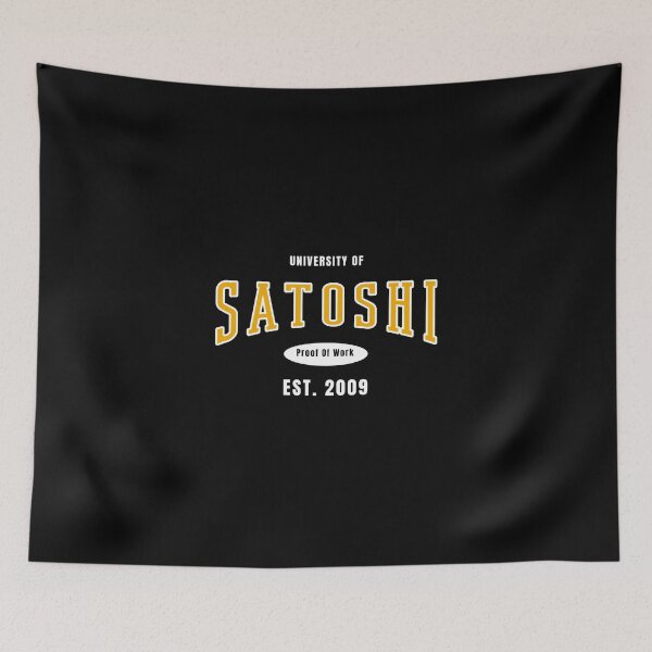 Item preview, University of Satoshi Nakamoto Bitcoin Design designed and sold by RektRepublic.