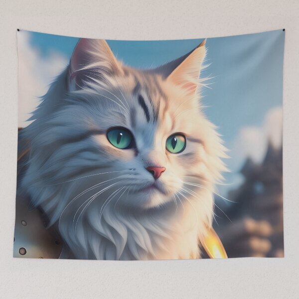 Item preview, Cat in Armor - Modern Digital Art designed and sold by Ai-michiart.