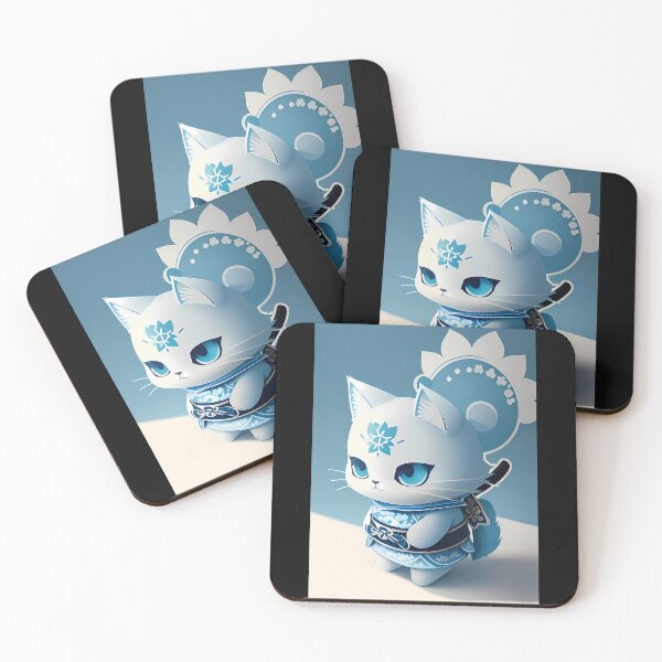 Item preview, Cyanotype Samurai Cat Essence designed and sold by Mechanical-Artt.