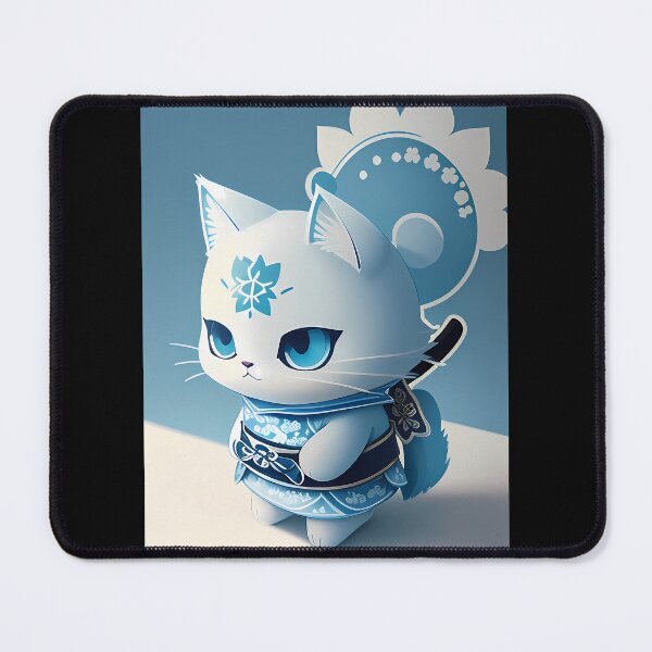 Item preview, Cyanotype Samurai Cat Essence designed and sold by Mechanical-Artt.