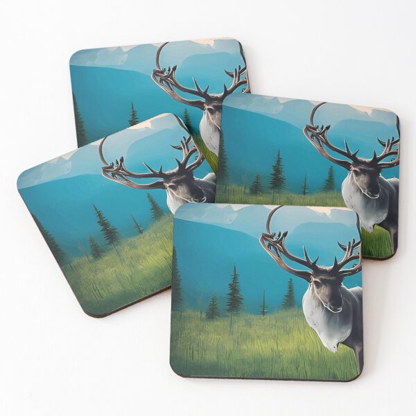 Item preview, Graceful Caribou Roaming the Pristine Canadian Wilderness designed and sold by NosedWelch87.