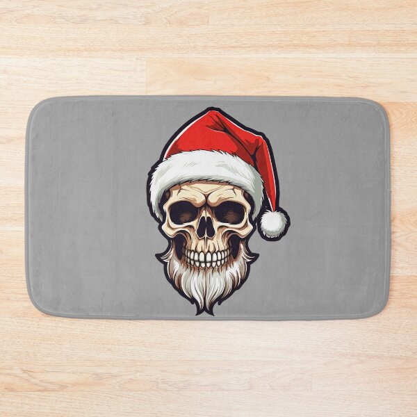 Item preview, Christmas Skull Wearing Santa Hat | Merry Christmas 2023 Ho Ho Ho designed and sold by CoolHippoQuotes.