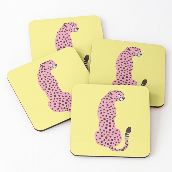 Item preview, Get This Pink Leopard & Cheetah Art Poster Downloaded And Printed At The Nearest Print Shop designed and sold by Achraf Miri.