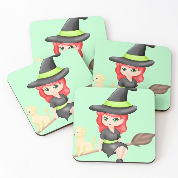 Item preview, Little witch with a dog designed and sold by DinaraandCleo.