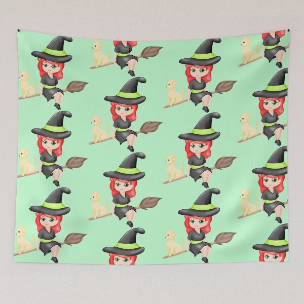 Item preview, Little witch with a dog designed and sold by DinaraandCleo.