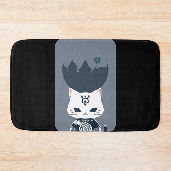 Item preview, Dynamic Cyanotype Samurai Feline designed and sold by Mechanical-Artt.