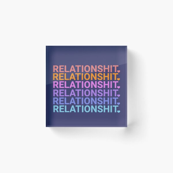 Item preview, Relationships, funny colorful letters quotes designed and sold by La Loca.
