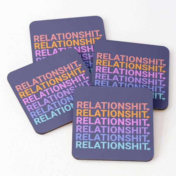 Item preview, Relationships, funny colorful letters quotes designed and sold by La Loca.